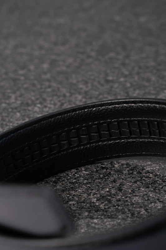 Premium Genuine Leather Belt for Men - Roman Dial Buckle