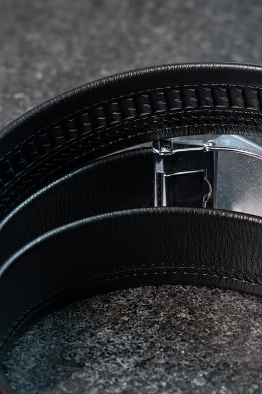 Premium Genuine Leather Belt for Men - Jaguar Symbol Buckle