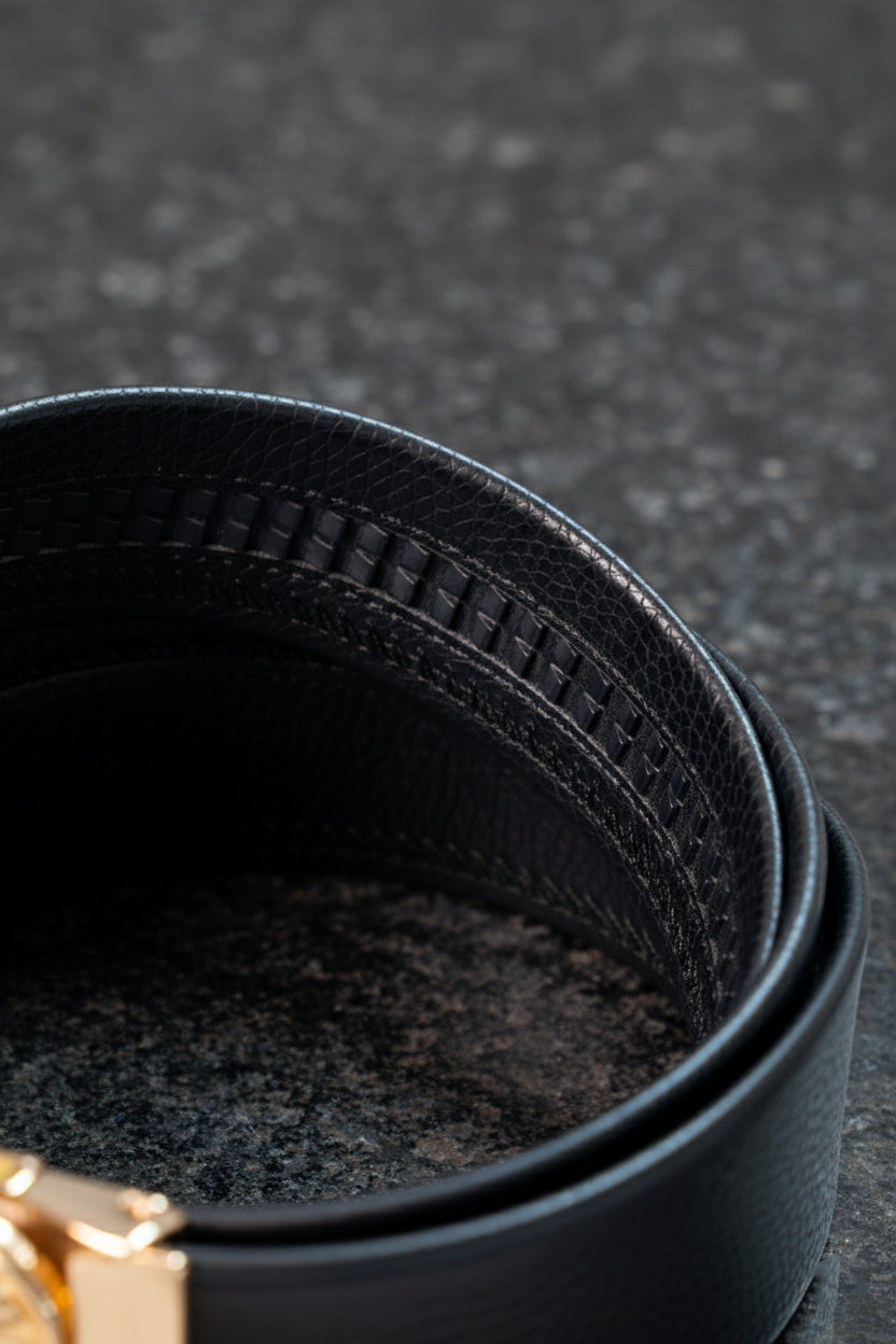 Premium Genuine Leather Belt for Men - Versace Buckle