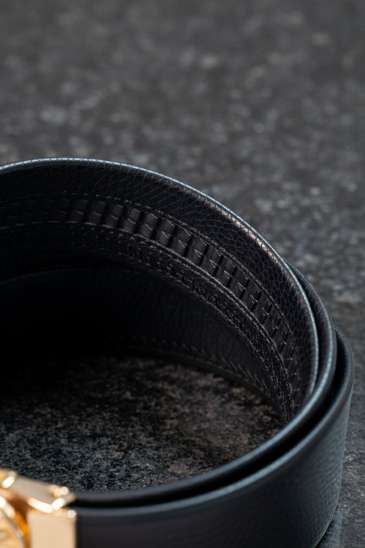 Premium Genuine Leather Belt for Men - Versace Buckle