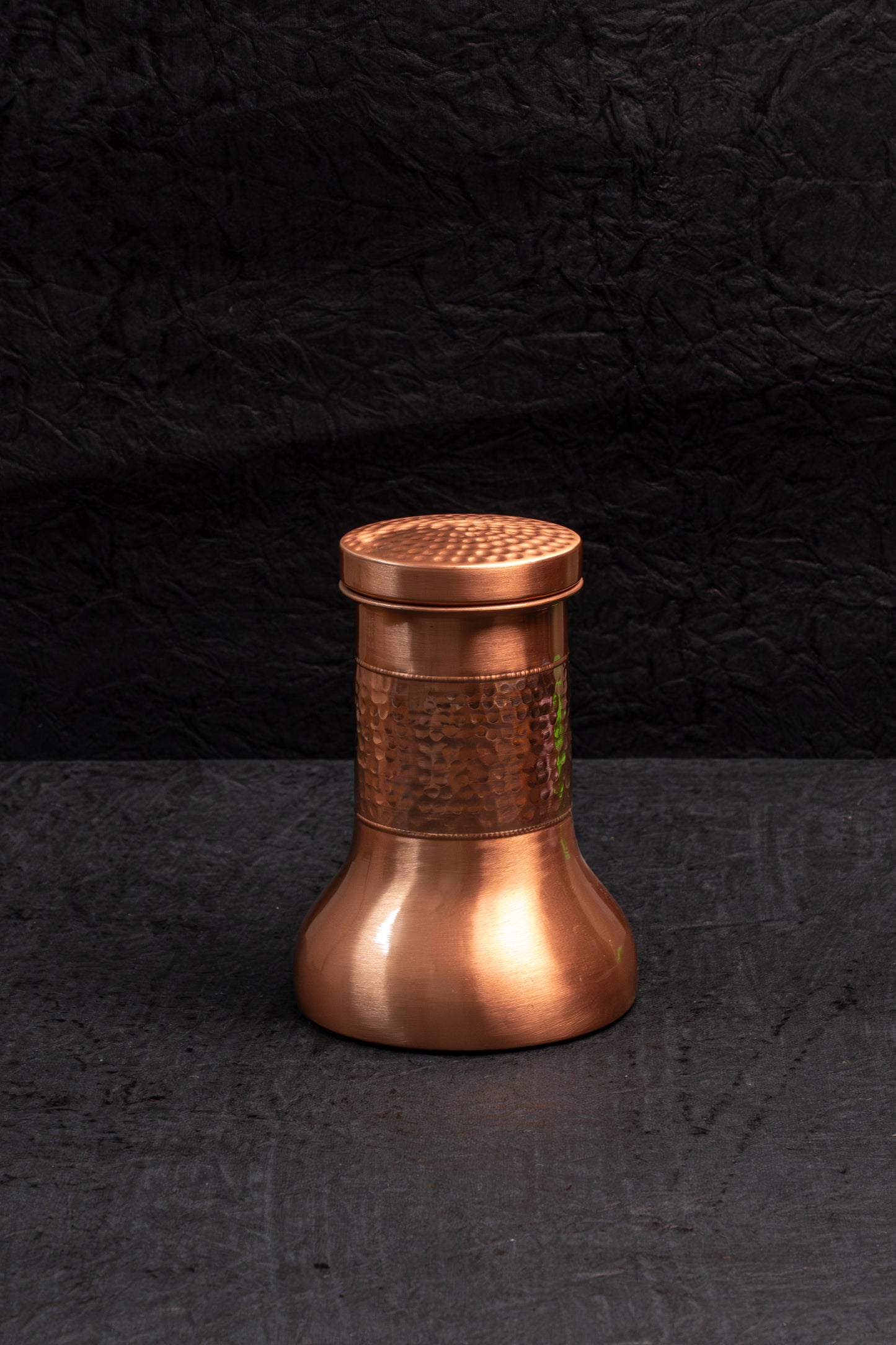 Copper Lily Pot with Glass