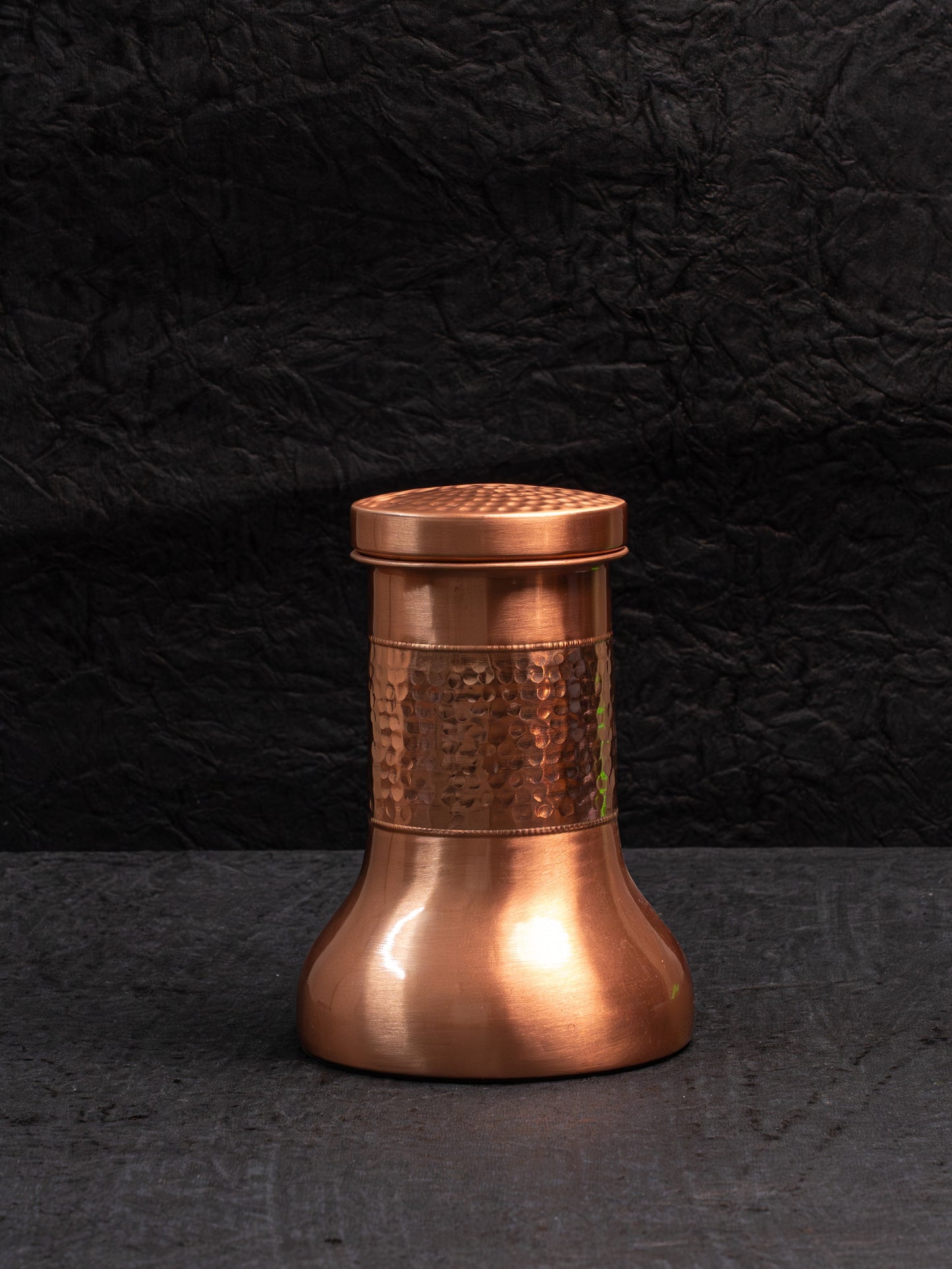 Copper Lily Pot with Glass