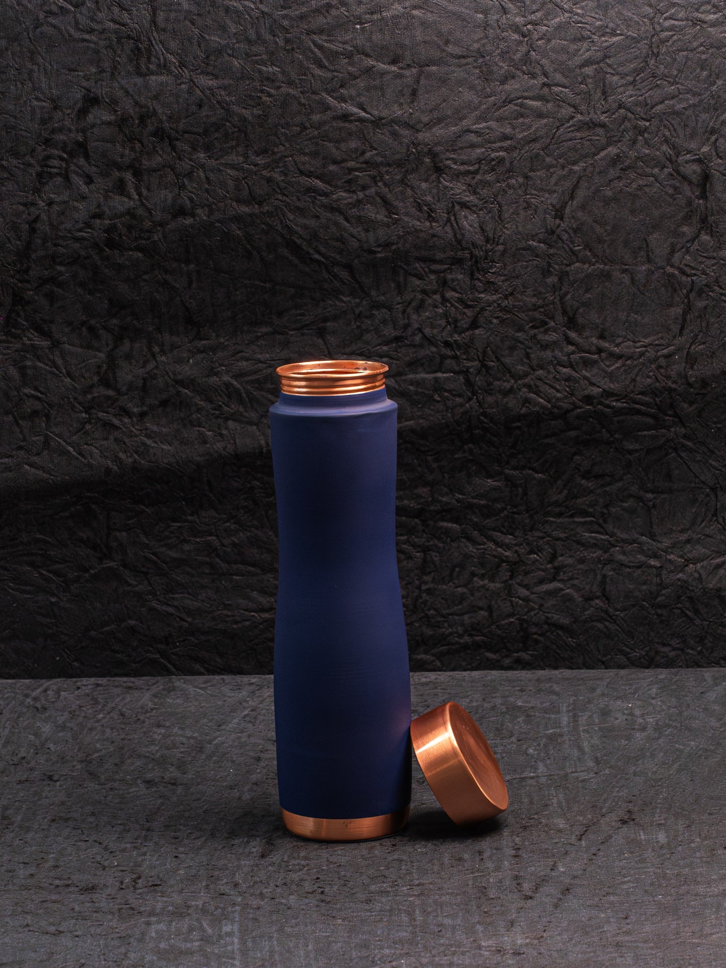 Blue Velvelt Touch Copper Bottle