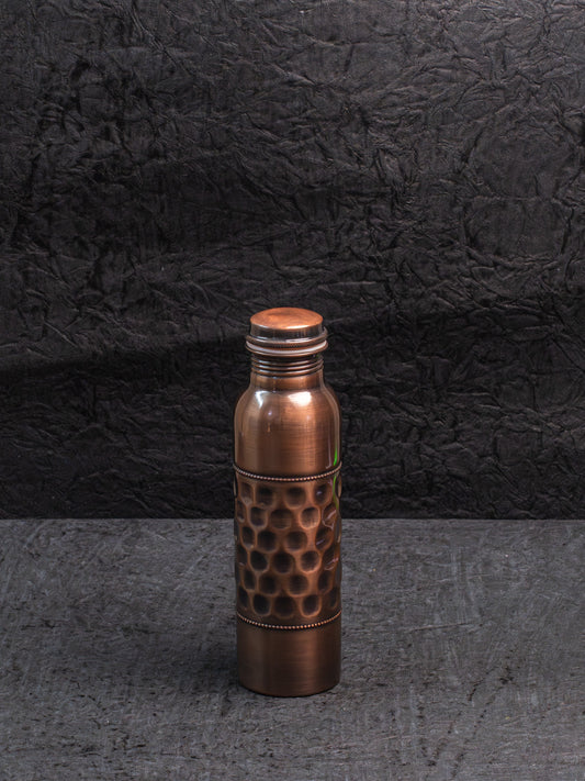 Half Punched Copper Bottle