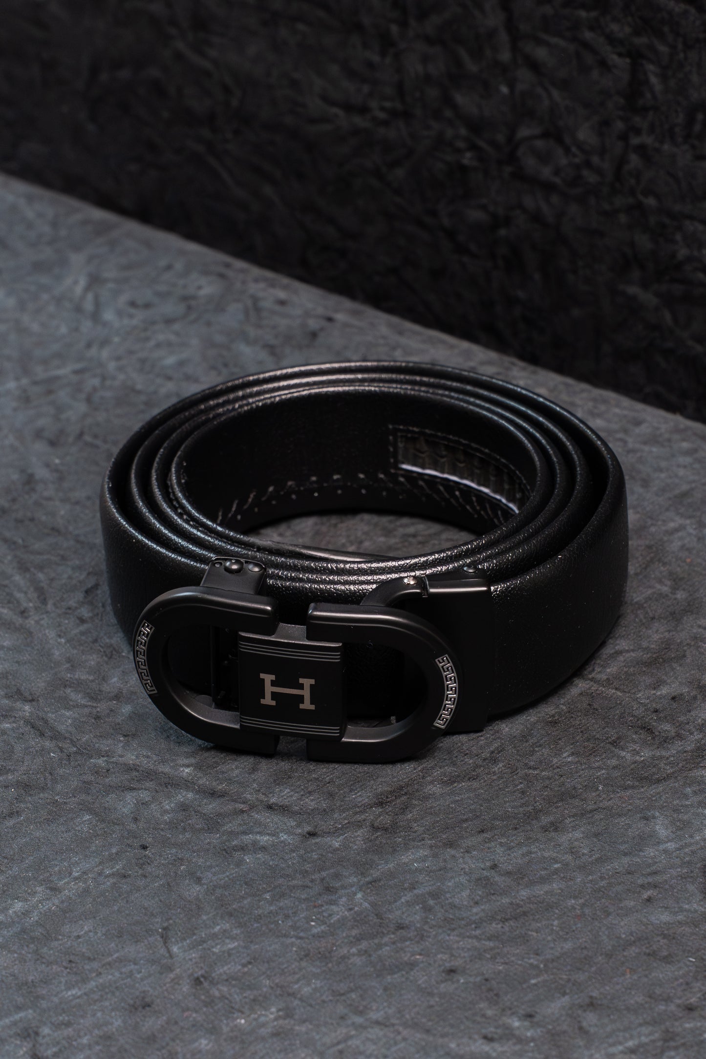 Premium Genuine Leather Belt for Men - H Signature Buckle
