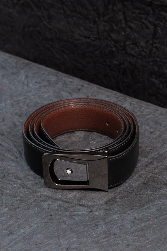 Premium Genuine Leather Belt for Men - Casual Buckle