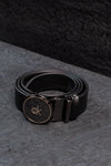 Premium Genuine Leather Belt for Men - CK Signature Round Buckle