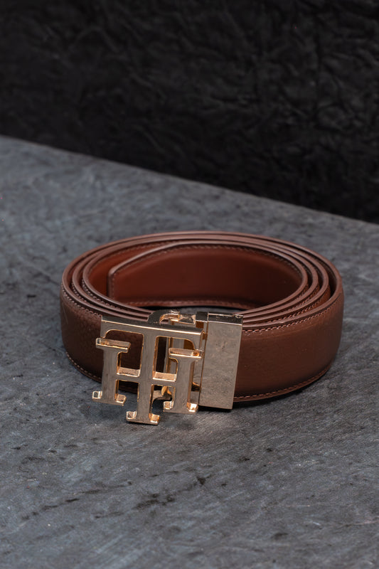 Premium Genuine Leather Belt for Men - TH Buckle