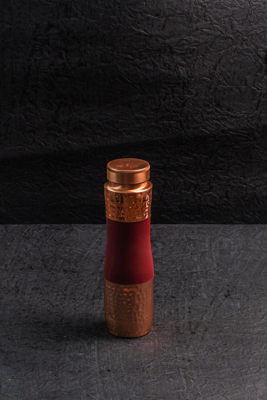 Red Velvet Copper Bottle Glass Set