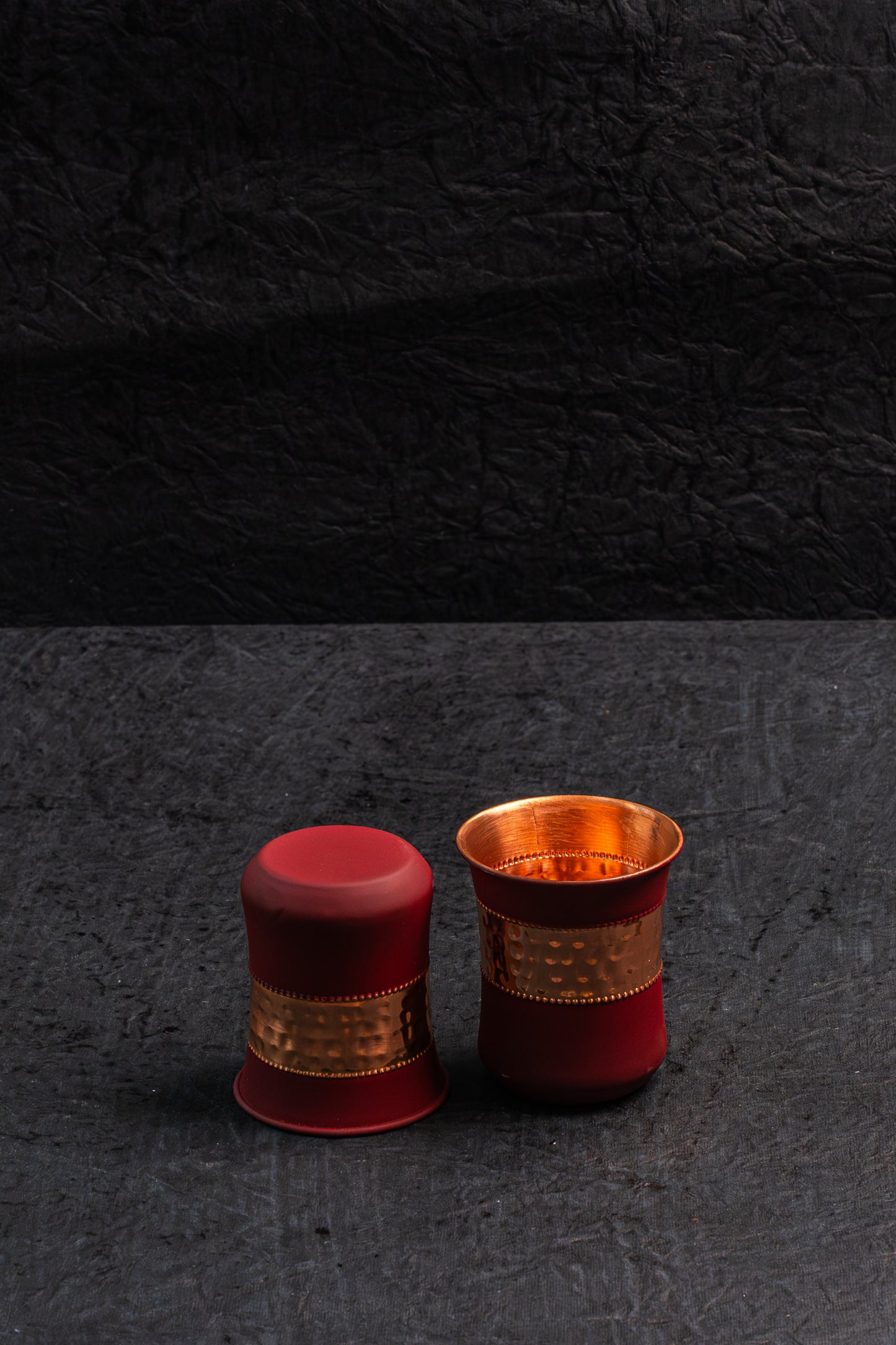 Red Velvet Copper Bottle Glass Set