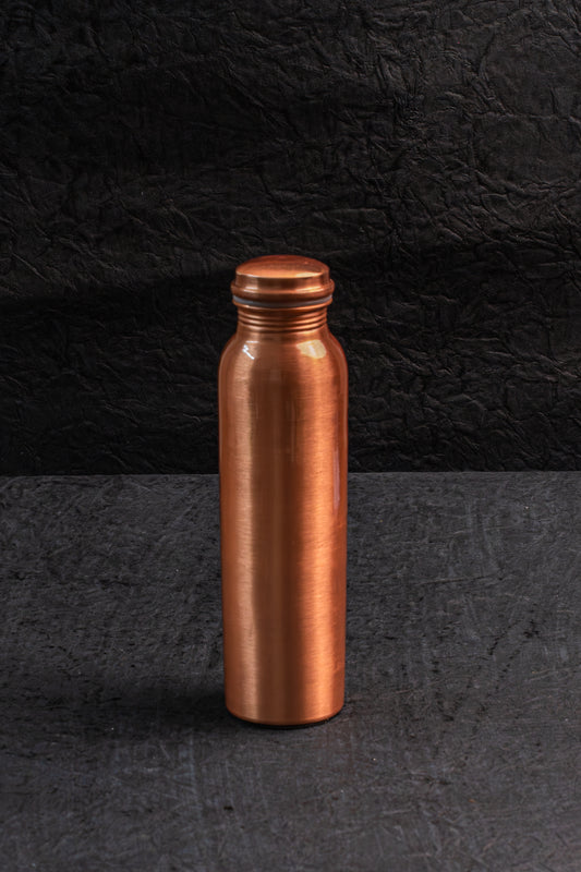 Copper Bottle Set with Glass