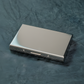 Secure, Stylish & Durable Premium Card Holder in Glossy Silver Colour