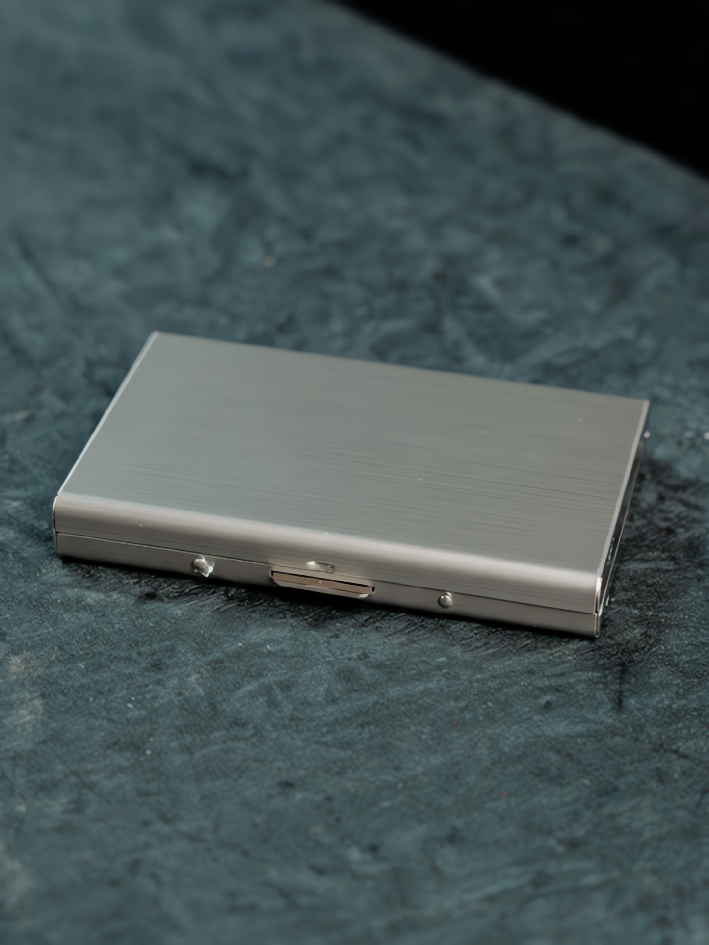Secure, Stylish & Durable Premium Card Holder in Metalic Silver Colour