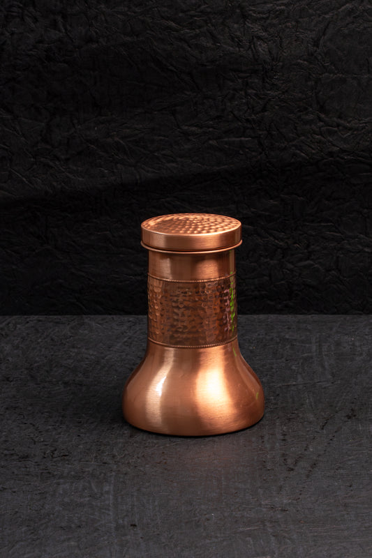 Copper Lily Pot with Glass
