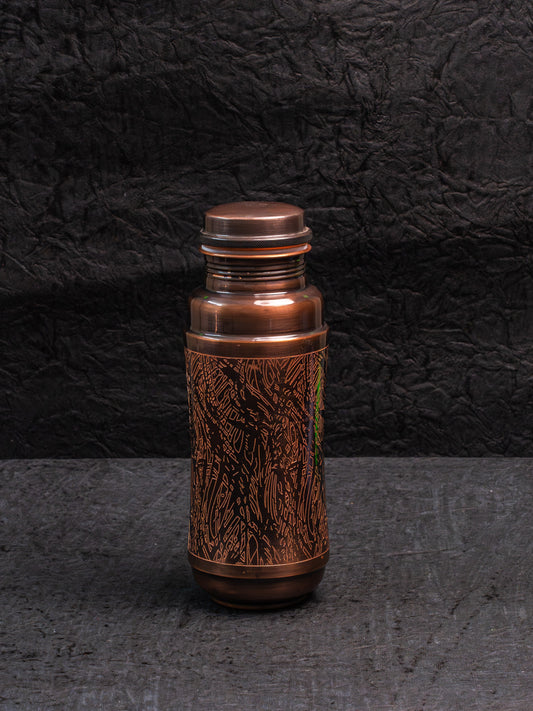 Antique Etching Copper Bottle