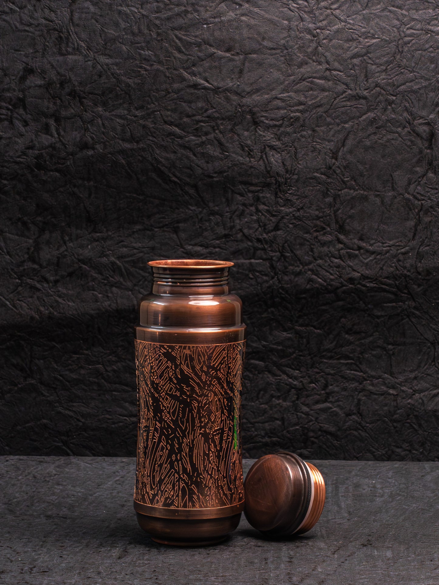 Antique Etching Copper Bottle