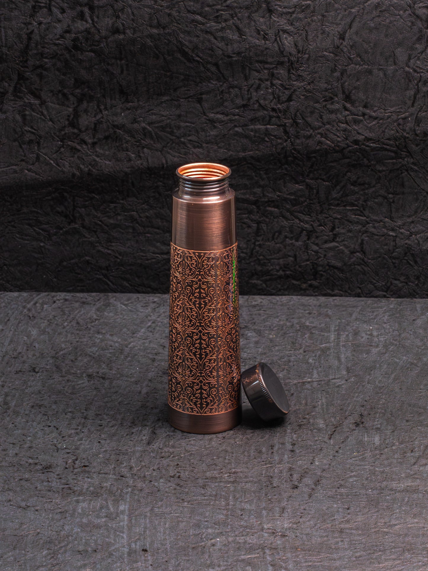 Antique Etching Copper Bottle