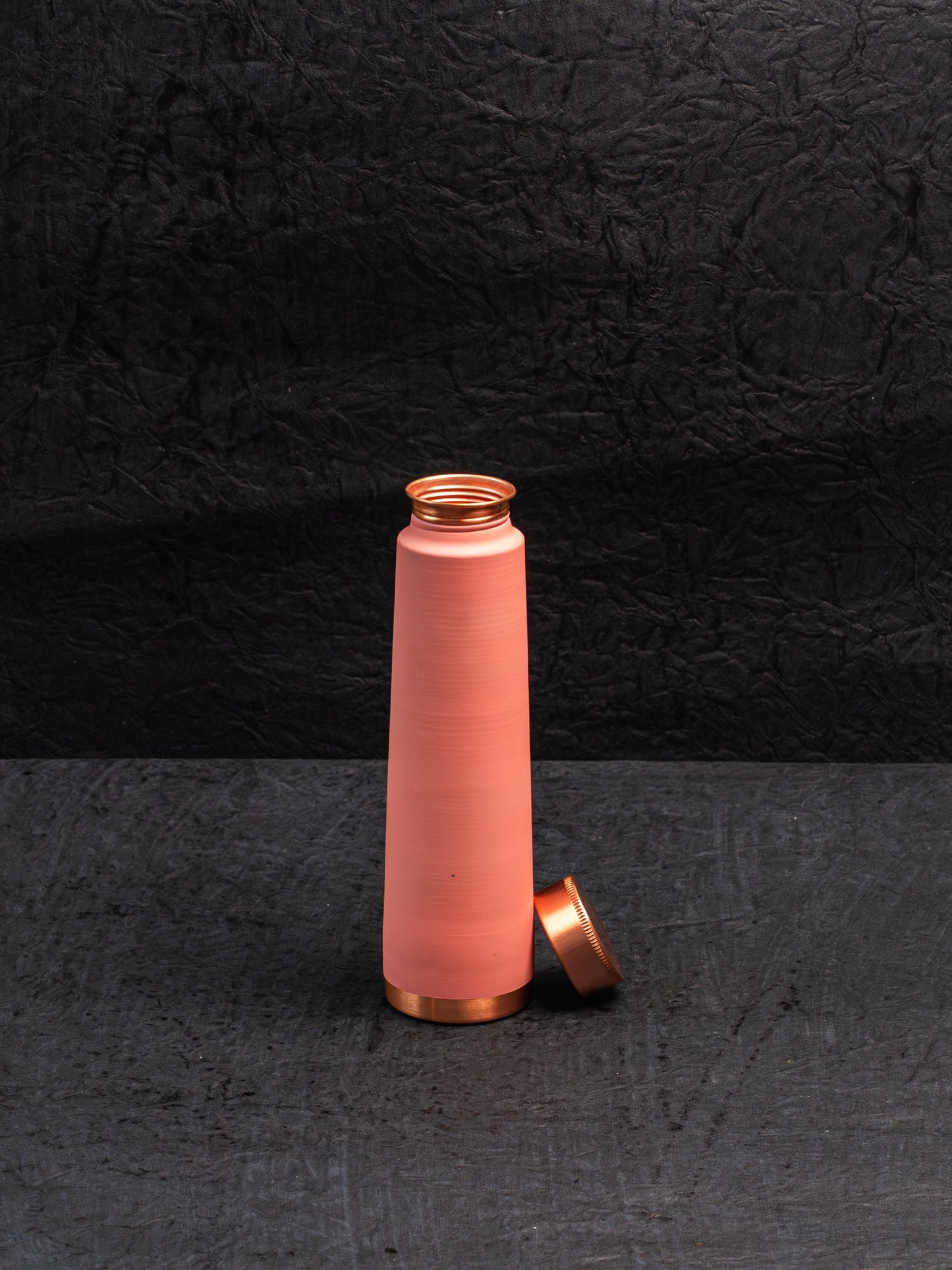 Pink Velvelt Touch Copper Bottle