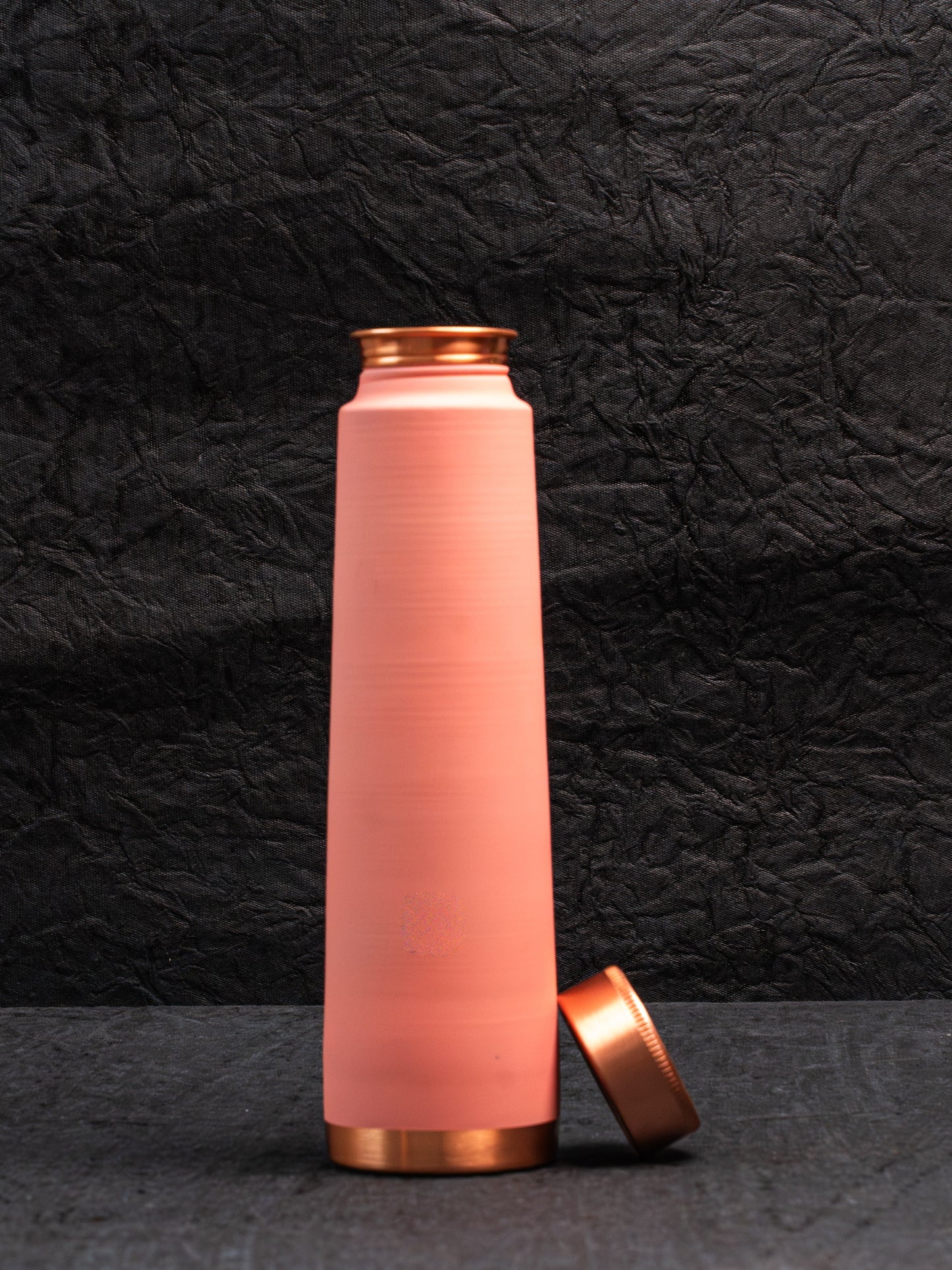 Pink Velvelt Touch Copper Bottle