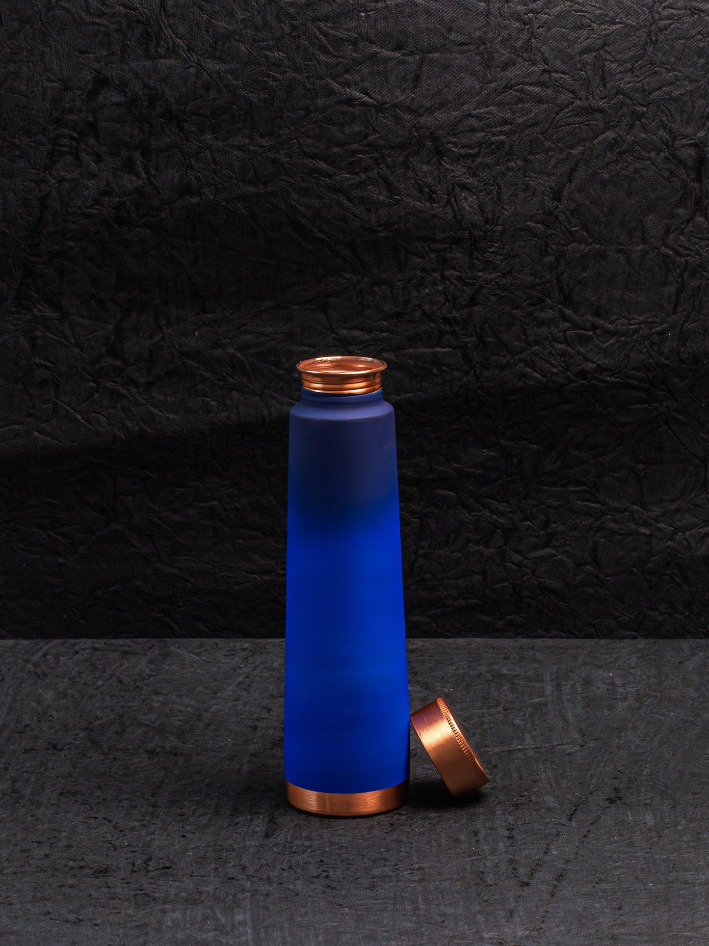 Blue Shade Gradient Copper Water Bottle