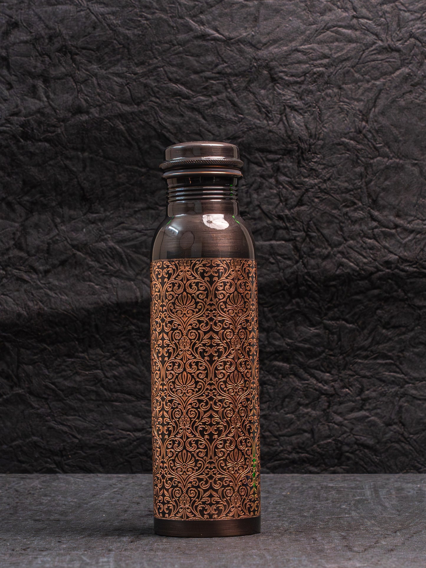 Antique Etching Copper Bottle
