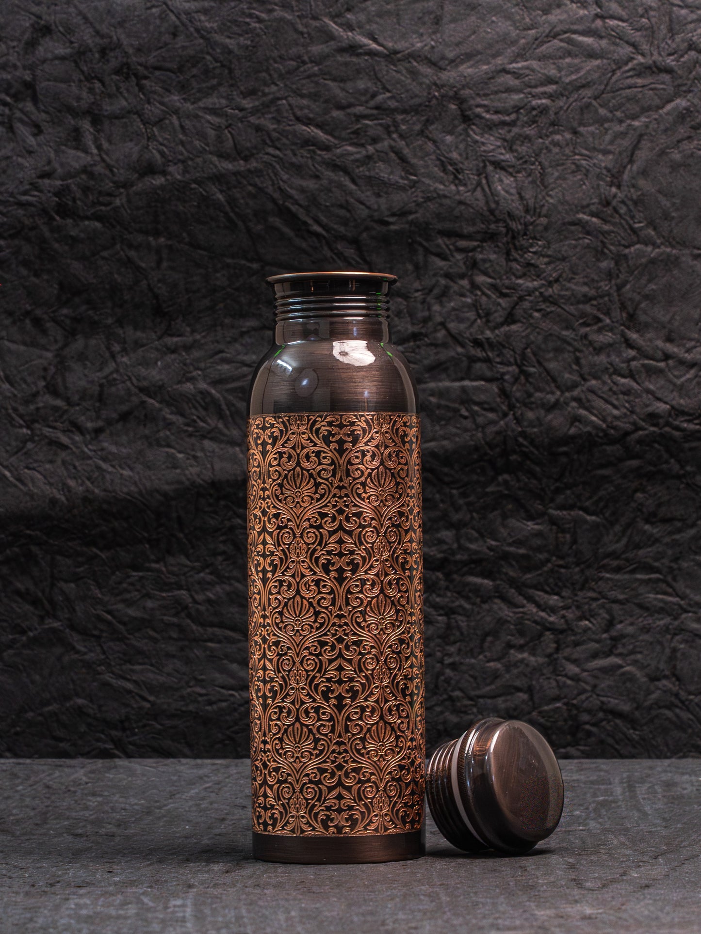 Antique Etching Copper Bottle
