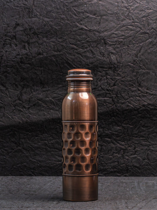 Half Punched Copper Bottle