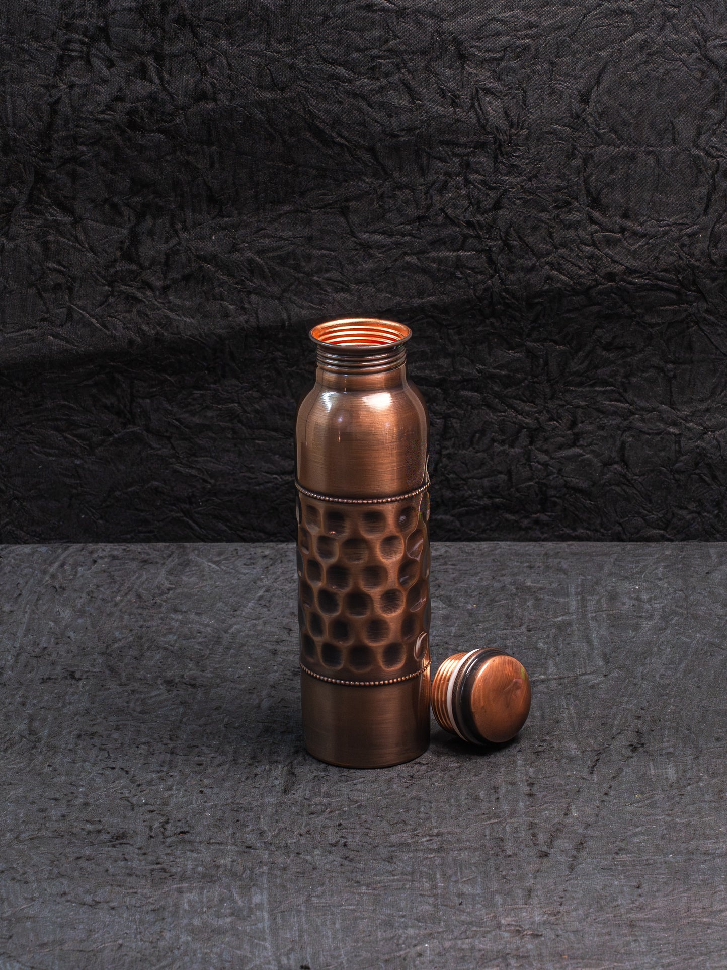 Half Punched Copper Bottle