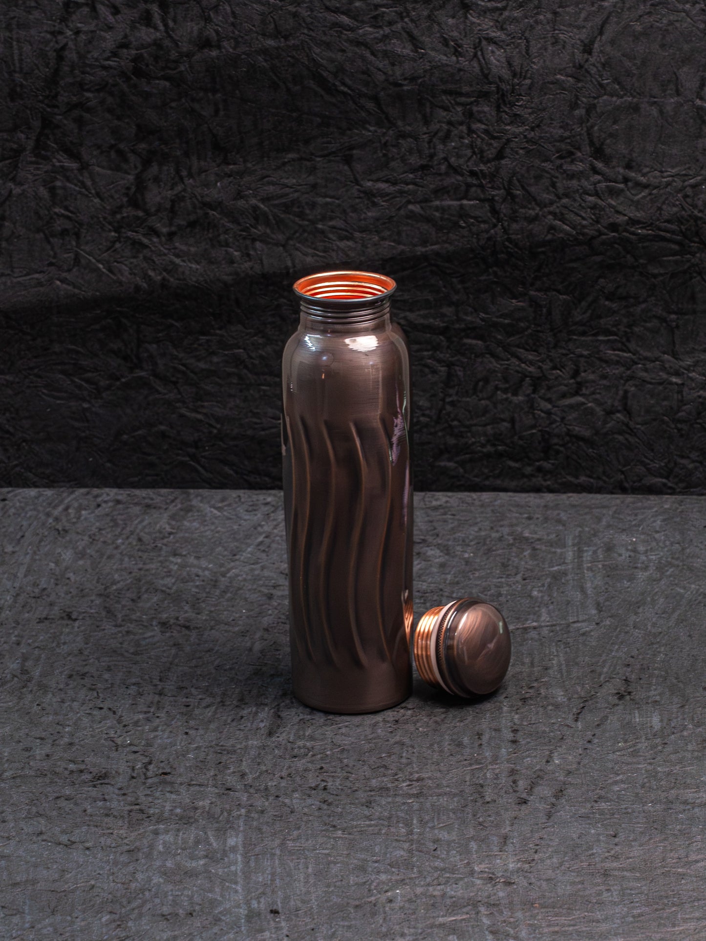 Antique Wave Copper Bottle