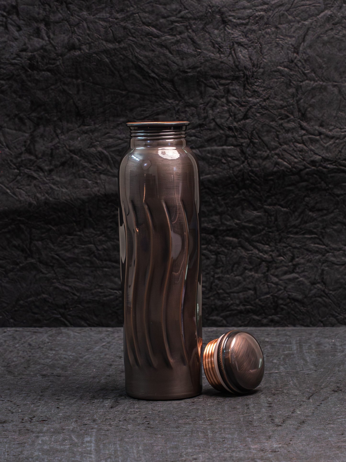 Antique Wave Copper Bottle