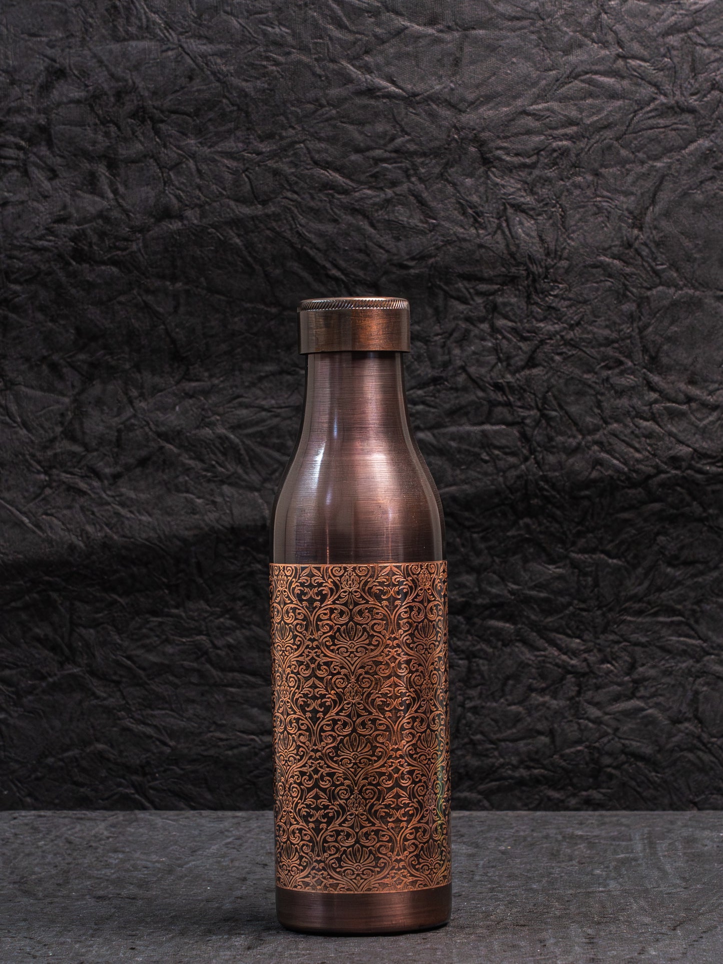 Antique Etching Copper Bottle