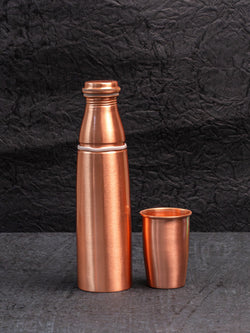 Asthetic Shine Copper Bottle