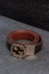 Premium Genuine Leather Belt for Men - Gucci Buckle