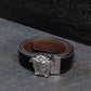 Premium Genuine Leather Belt for Men - Versace Buckle
