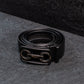 Premium Genuine Leather Belt for Men - Signature Buckle