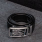 Premium Genuine Leather Belt for Men - Blueberry Buckle