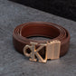 Premium Genuine Leather Belt for Men - CK signature Buckle