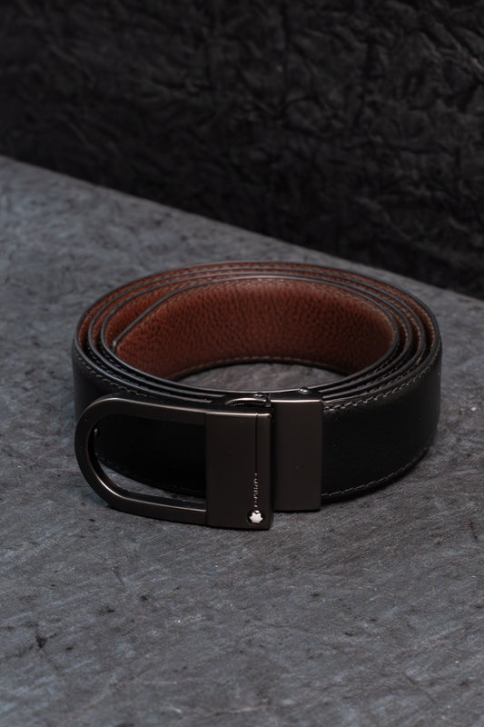 Premium Genuine Leather Belt for Men - Casual Buckle