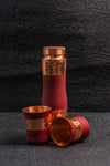 Red Velvet Copper Bottle Glass Set
